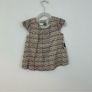 Neige Floral Girl's Blouse Kylie Top with Ruffled Sleeves Size 6X Girl's Kid's